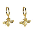 Cute Realistic Bee Drop Earrings For Women, Delicate Fresh Pastoral Style Fashion Jewelry view 1
