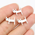 Alloy Swirl Cat Small Pendant Charm For DIY Jewelry Necklace Bracelet Accessories 12x11mm 1g view 1