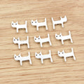 Alloy Swirl Cat Small Pendant Charm For DIY Jewelry Necklace Bracelet Accessories 12x11mm 1g view 2