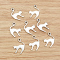Alloy Cat Pendant 19x14mm 1.2g For DIY Jewelry Accessories Necklace Bracelet Charms view 3