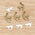 Alloy Cat Pendant 19x14mm 1.2g For DIY Jewelry Accessories Necklace Bracelet Charms view 4