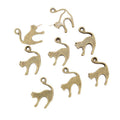 Alloy Cat Pendant 19x14mm 1.2g For DIY Jewelry Accessories Necklace Bracelet Charms view 5