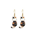 European Christmas Series Alloy Base Cat Earrings Cute Minimalist Matching Set view 3