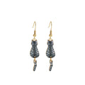 European Christmas Series Alloy Base Cat Earrings Cute Minimalist Matching Set view 4