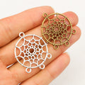 Alloy Dreamcatcher Pendant Connector DIY Jewelry Accessory Necklace Bracelet Charm 34x29mm view 1