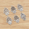 Alloy Patterned Hand Pendant DIY Jewelry Accessory Necklace Bracelet Charm 20x15mm view 2