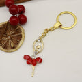 Zinc Alloy Rhinestone Ballet Keychain Bag Charm Gift view 6