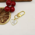 Metal Rhinestone Heart Cherry Keychain Bag Charm Gift view 6