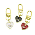 Metal Rhinestone Heart Cherry Keychain Bag Charm Gift view 5
