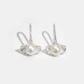 Faux Pearl Ginkgo Leaf Stud Earrings For Women, French Elegant Delicate Fashion Jewelry view 5