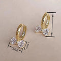 Korean European Sweet Heart Bow Earrings For Women Elegant Princess Style Fashion Jewelry view 4