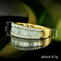 Business Geometric Square Ring For Women Light Luxury Chic Adjustable Fashion Jewelry view 4