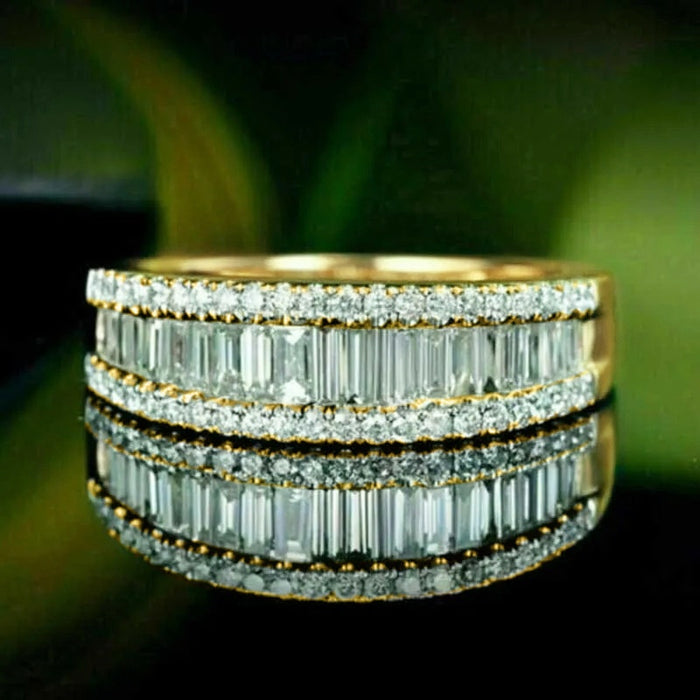Business Geometric Square Ring For Women Light Luxury Chic Adjustable Fashion Jewelry