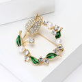 Alloy Tulip Wreath Brooch Pin for Elegant Clothing Accessories view 3