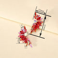 Women's Marquise Geometric Stud Earrings, Feather Wing Dopamine Luxury Fashion Jewelry view 4