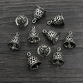 Pure Brass 3D Small Bell Pendant 15x12mm DIY Necklace Bracelet Charm Jewelry Accessory view 4