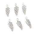 Alloy Leaf Pendant 19x6mm 0.5g For DIY Jewelry Accessories Necklace Bracelet Charms view 5