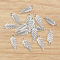 Alloy Leaf Pendant 19x6mm 0.5g For DIY Jewelry Accessories Necklace Bracelet Charms view 3