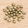 9x7mm Alloy 3D Mini Peach Heart Charms Pendants For DIY Necklace Bracelet Jewelry Findings view 3