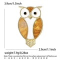 Alloy Owl Animal Brooch Pin For Women's Clothing Accessories view 5