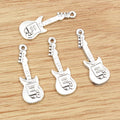 Alloy Musical Guitar Pendant DIY Jewelry Accessory Necklace Bracelet Charm 31x11mm view 2