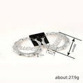 Oversized Queen Style Bamboo Segment Earrings For Women, Niche Statement Jewelry view 4