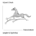 Creative Alloy Horse On Meteor Brooch For Suit And Coat view 6