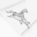 Creative Alloy Horse On Meteor Brooch For Suit And Coat view 4