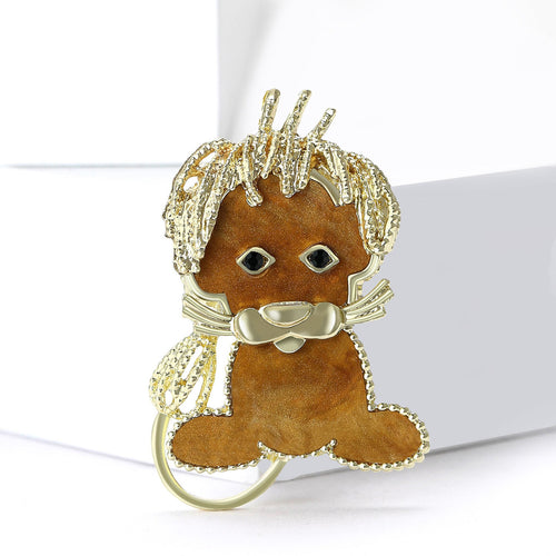 Alloy Acetate Lion Brooch For Women's Fashion Apparel Accessories