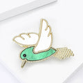 Alloy Acrylic Dove Brooch For Women's Suit And Cardigan view 3