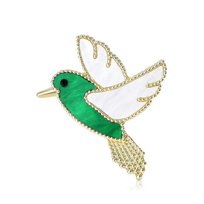 Alloy Acrylic Dove Brooch For Women's Suit And Cardigan