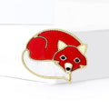Alloy Fox Brooch Pin Badge For Cute Clothing Decoration view 2