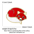Alloy Fox Brooch Pin Badge For Cute Clothing Decoration view 5