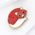Alloy Fox Brooch Pin Badge For Cute Clothing Decoration view 3