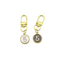 Zinc Alloy Rhinestone Number Five Keychain Bag Charm Gift view 5