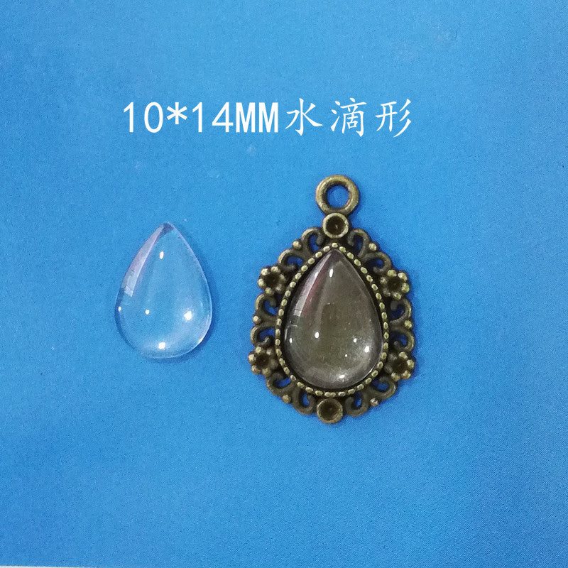 Teardrop Glass Cabochon for DIY Jewelry in Multiple Sizes