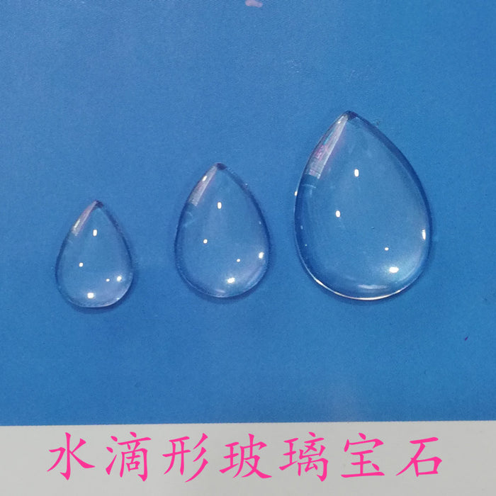 Teardrop Glass Cabochon for DIY Jewelry in Multiple Sizes
