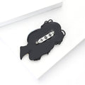 Acrylic Lady Brooch Pin Fashion Badge For Coat Decoration view 4