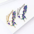 Alloy Mother Of Pearl Pearl Butterfly Brooch For Elegant Decoration view 3