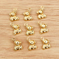 Alloy 3D Bear Charm Pendant 15x11mm DIY Jewelry Findings For Necklace And Bracelet Making view 4