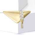 Copper Zircon Wallet Brooch Pin For Suits And Coats view 3