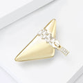 Copper Zircon Wallet Brooch Pin For Suits And Coats view 4