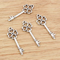 Alloy Key Charm Pendant 25x9mm 0.6g For DIY Jewelry Necklace Bracelet Accessories view 2
