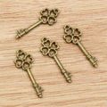 Alloy Key Charm Pendant 25x9mm 0.6g For DIY Jewelry Necklace Bracelet Accessories view 3