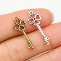 Alloy Key Charm Pendant 25x9mm 0.6g For DIY Jewelry Necklace Bracelet Accessories view 1