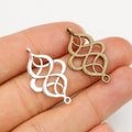 Alloy Chinese Knot Pendant DIY Jewelry Accessory Necklace Bracelet Charm 27x18mm view 1