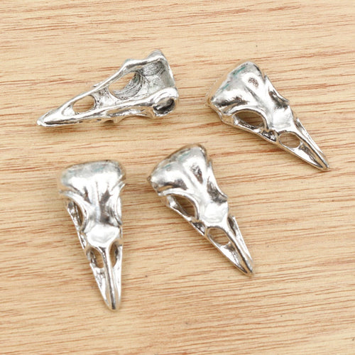 32x14mm Alloy Bird Head Skull Skeleton Pendant DIY Necklace Bracelet Jewelry Charm 5g