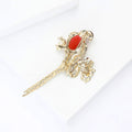 Alloy Enamel Long Tail Parrot Brooch For Fashion Apparel view 4