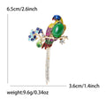 Alloy Enamel Long Tail Parrot Brooch For Fashion Apparel view 6