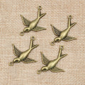 Antique Bronze Alloy Swallow Bird Pendant Charm, 37x30mm 2g DIY Necklace Bracelet Jewelry Accessory view 4
